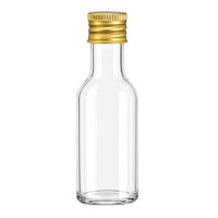Mini garrafinha pet 50ml dourado 10 unidades