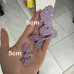 Aplique glitter sereia lilás claro