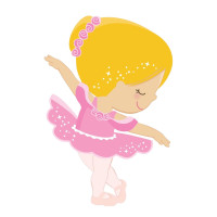 Aplique bailarina loira