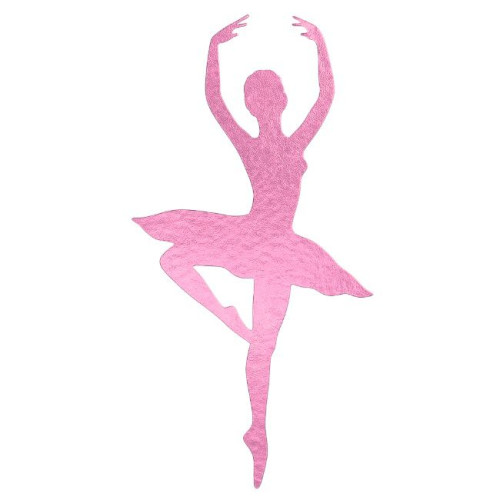 Aplique Bailarina laminado rosa