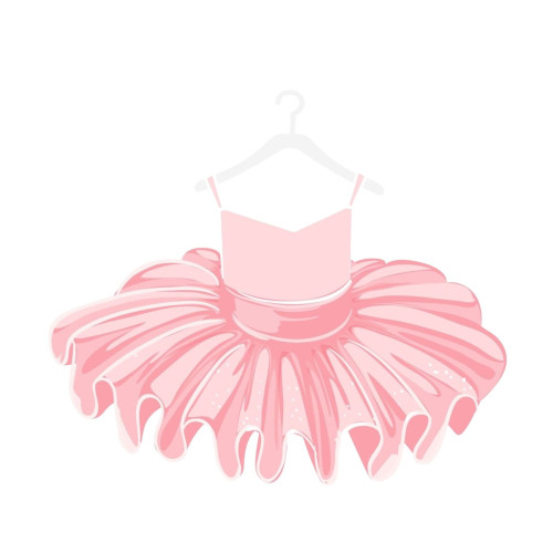 Aplique bailarina saia tutu