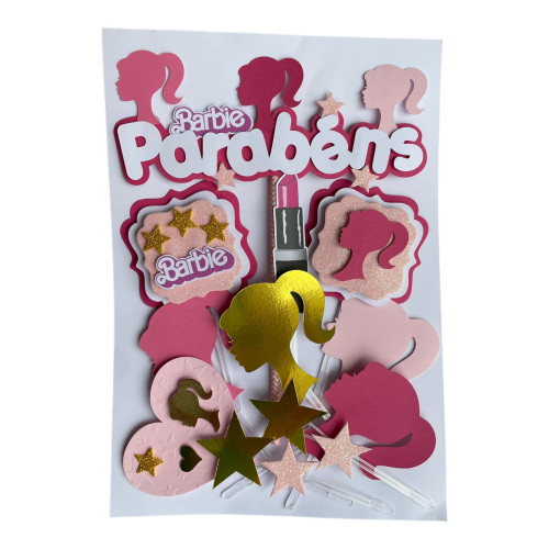 Topo de bolo Barbie (un)
