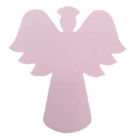 Aplique Anjo rosa batizado