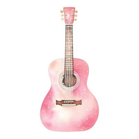 Aplique Boiadeira violão rosa