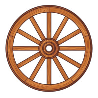 Aplique boiadeiro roda d'agua