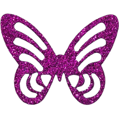 Borboleta eva  glitter 9cm (10un)
