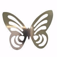 Borboleta prata laminado.(1 a 10 und)