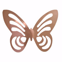 Borboleta rose gold laminado.(1 a 10 und)