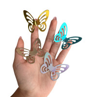 Aplique borboleta laminado