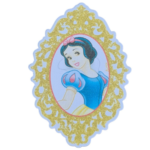 Aplique Branca de neve no espelho