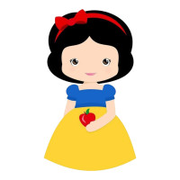 Aplique Branca de neve cute