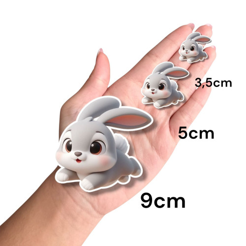 Aplique Branca de neve coelho