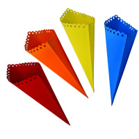 Caixa color cone deitado