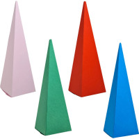Caixa color pirâmide