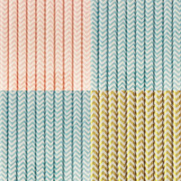 Canudo de papel Chevron