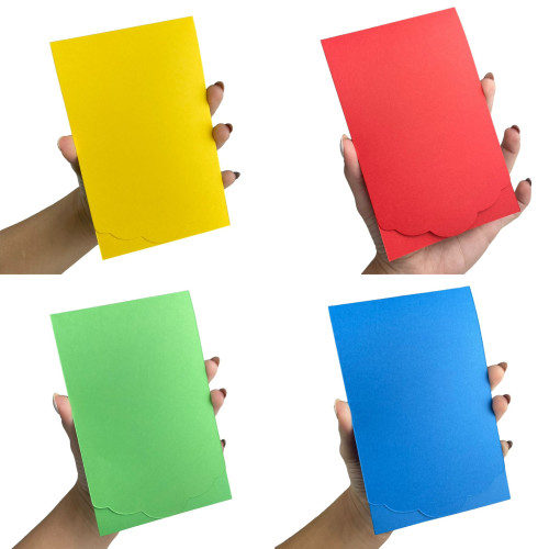 Capa para convite color lisa 14,5 x 9,5 10un