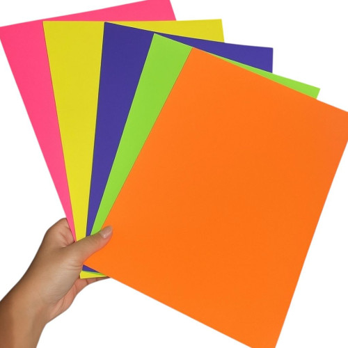 Papel Color Plus Neon 180g A4 Unidade