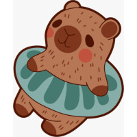 Aplique Capivara (Boia)