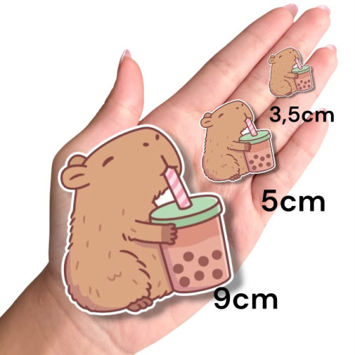 Aplique Capivara copo bubble