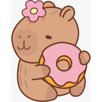 Aplique Capivara (Donuts)