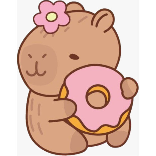 Aplique Capivara (Donuts)