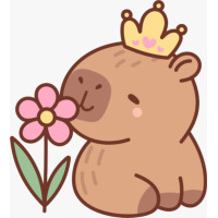 Aplique Capivara (Flor)
