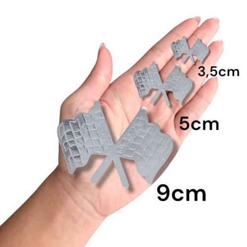 Aplique Bandeira de corrida laminado