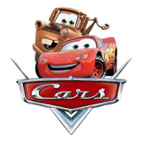 Aplique carros Macqueen e Mater juntos