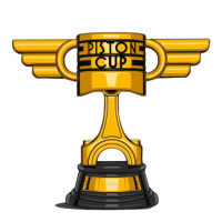 Aplique carros troféu copa pistão