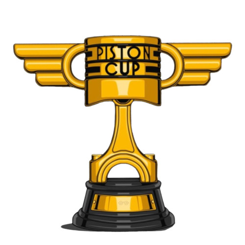 Aplique carros troféu copa pistão