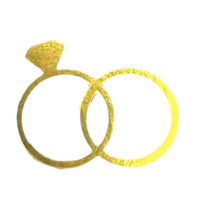 Aplique casamento aliança