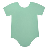 Cha de Bebe Body verde bebe.(1 a 10 un)