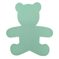 Aplique Chá de bebê urso verde