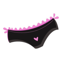 Aplique chá de lingerie calcinha