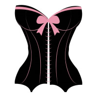Aplique chá de lingerie espartilho