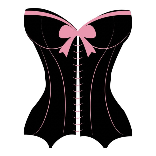 Aplique chá de lingerie espartilho