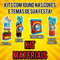 Kit Pegue e Monte materiais