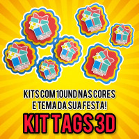Kit Pegue e Monte Tag 3D 
