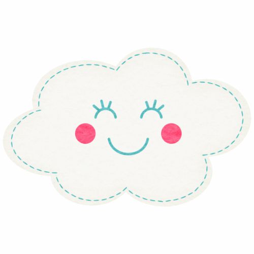 Aplique chuva de amor (nuvem boy)