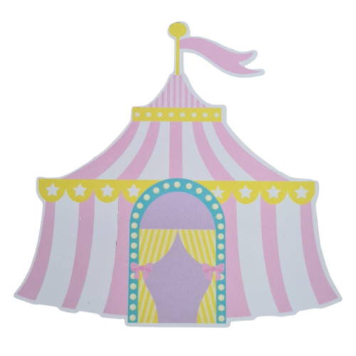 Tenda circo rosa .(de 1 a 20 und)