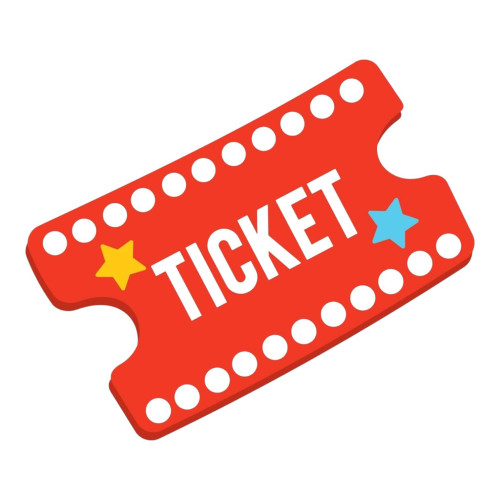 Aplique circo vintage ticket