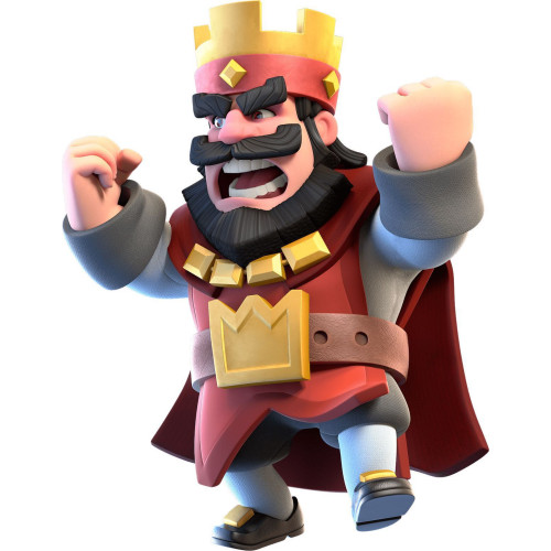 Aplique Clash Royale rei vermelho