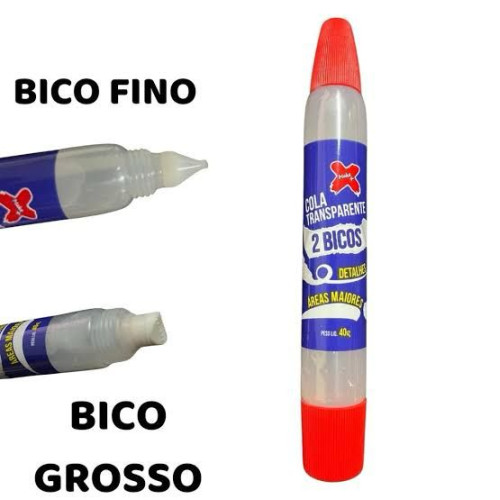 Cola de silicone 2 bicos 40g