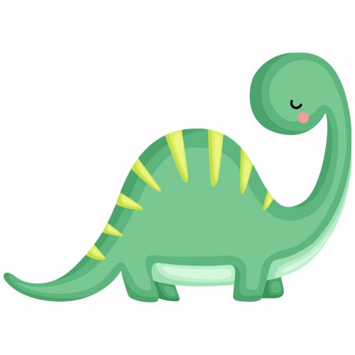 Aplique Dinossauro baby (Braquiossauro verde)