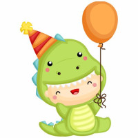 Aplique Dinossauro baby menino dinossauro