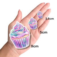 Aplique doceria cupcake glitter