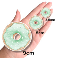 Aplique doceria donuts verde