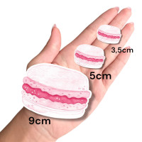 Aplique doceria macaron rosa