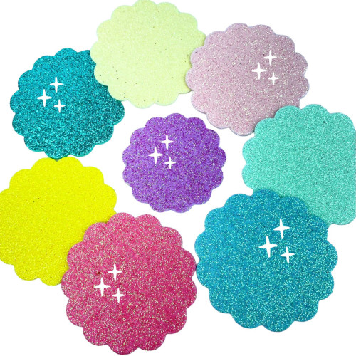 Escalope glitter 5cm C/10