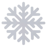 Aplique frozen (floco de neve branco)